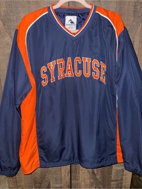 Augusta Sportswear Navy and Orange V-Neck Pullover